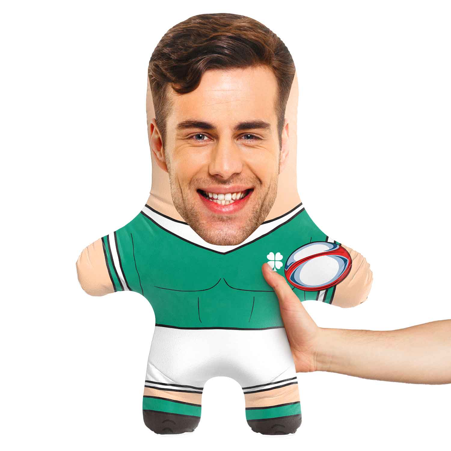 Ireland Rugby Face Pillow