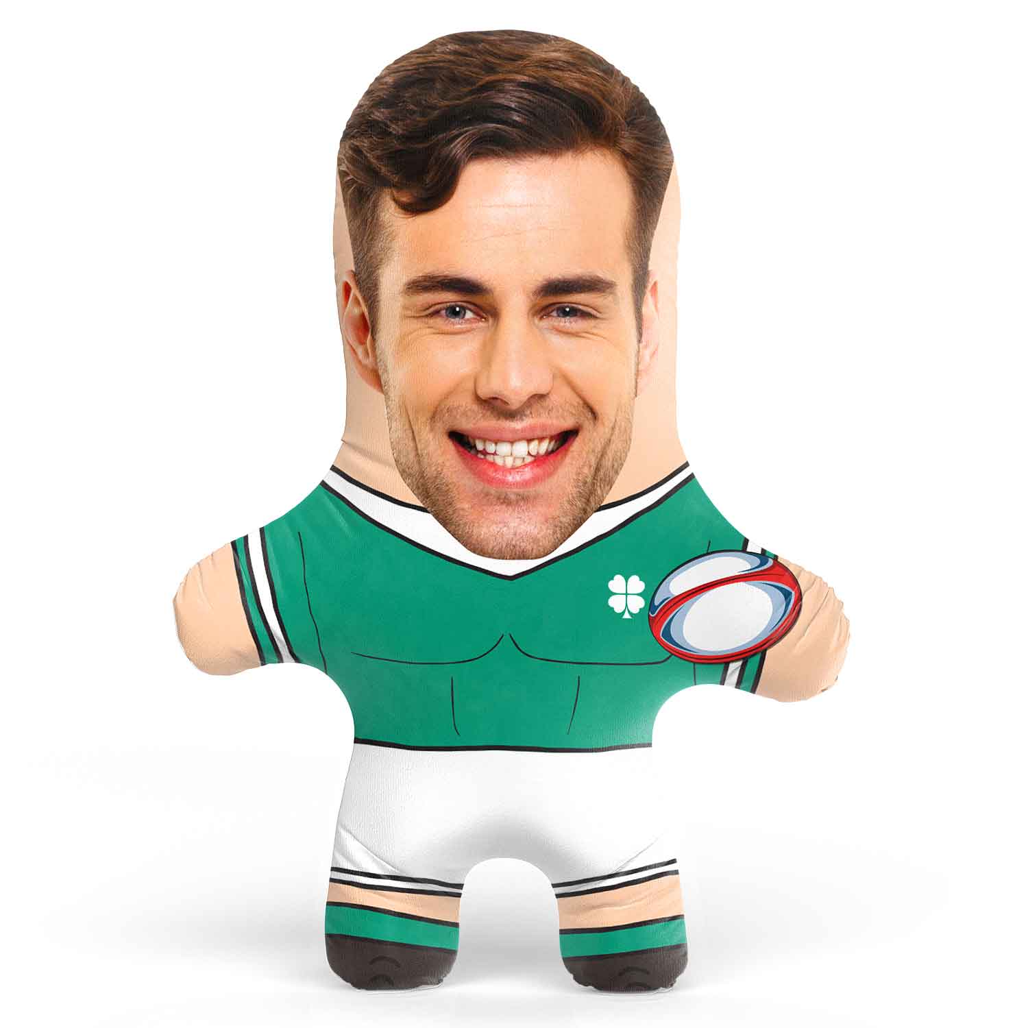 Ireland Rugby Face Pillow