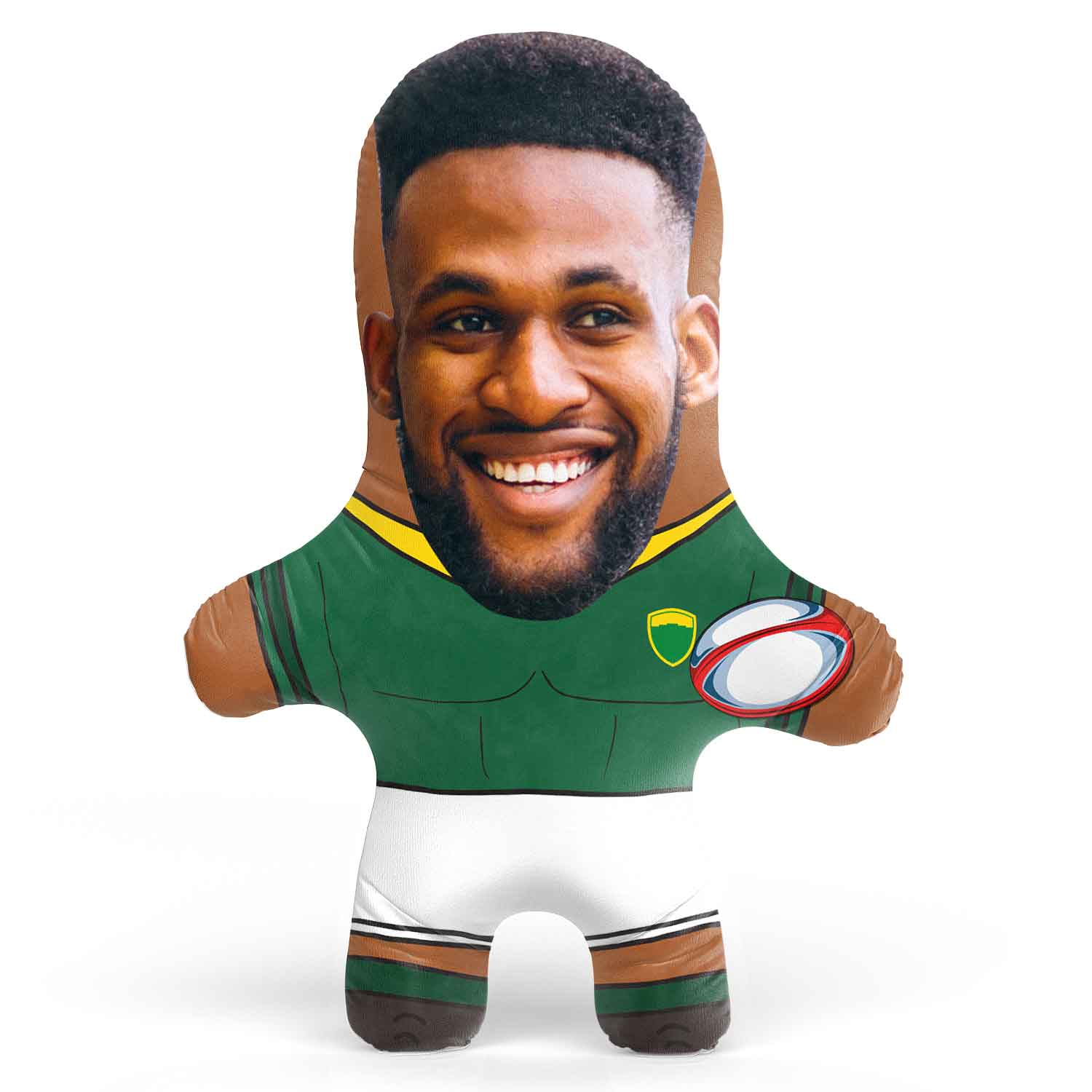 South Africa Rugby Face Pillow