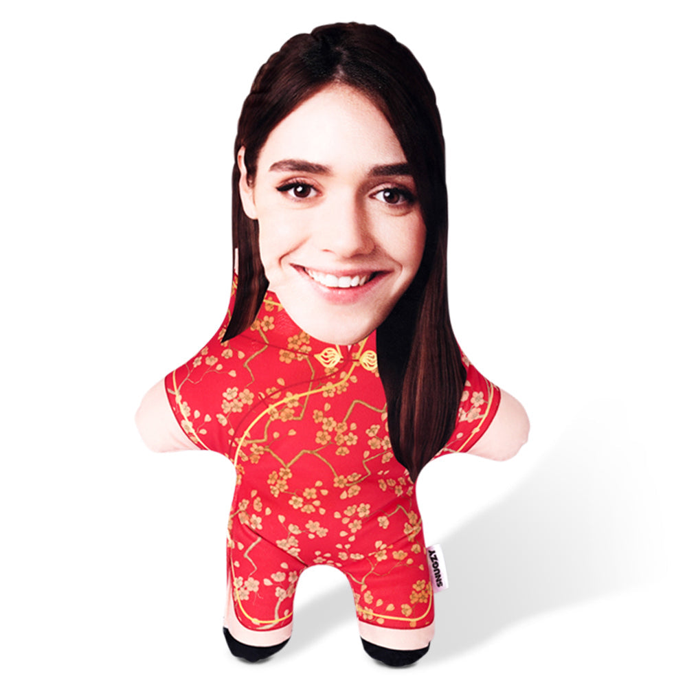 Chinese Dress Face Pillow