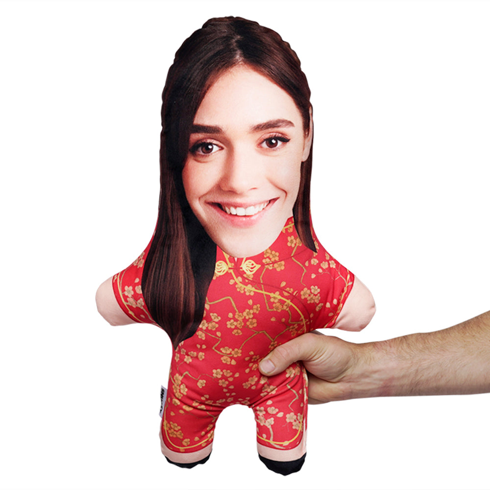 Chinese Dress Face Pillow