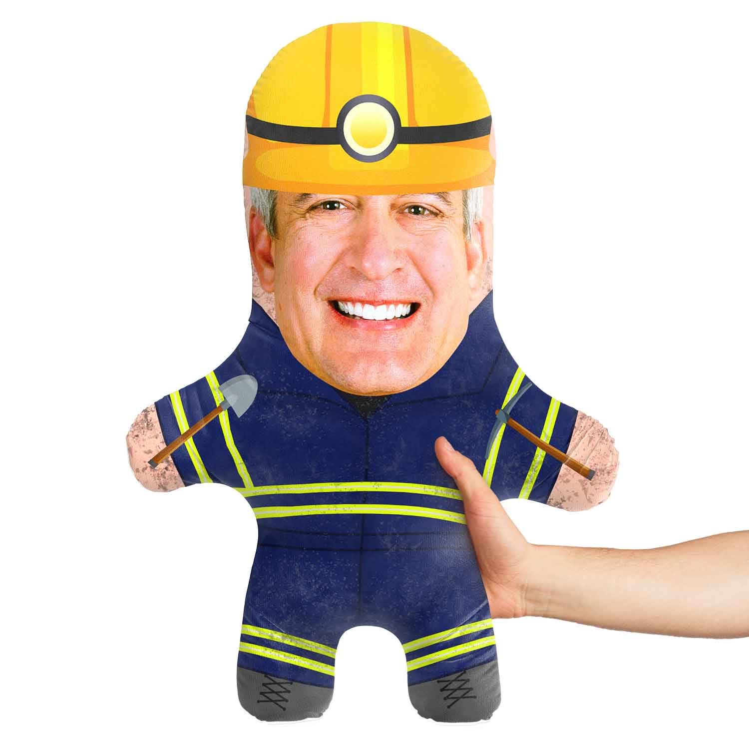 Miner Face Pillow