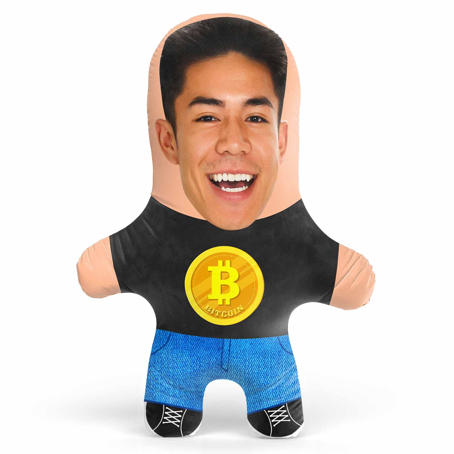 Bitcoin Face Pillow