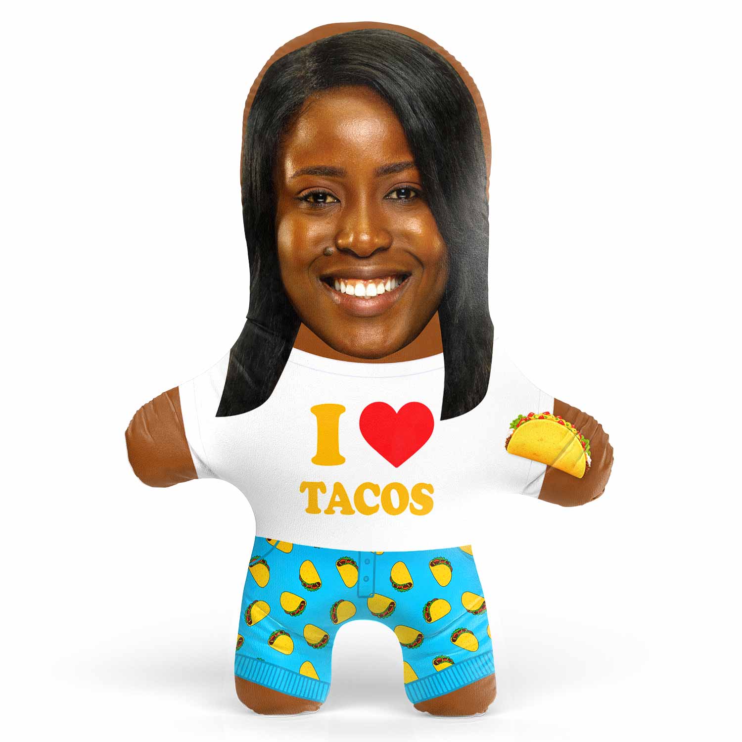 Taco Face Pillow